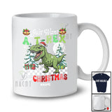 Personalized Custom Name Want A T-Rex For Christmas; Amazing X-mas Tree Santa Dinosaur T-Shirt
