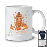 Personalized Custom Name It's Fall Y'all; Amazing Thanksgiving Scottish Highland Cow Pumpkins T-Shirt
