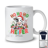 Personalized Custom Name Ho3 Heifer; Humorous Christmas Santa Cow Heifer Lover; Farmer Family T-Shirt