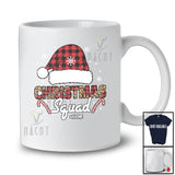 Personalized Custom Name Christmas Squad; Amusing Leopard Red Plaid Santa; Pajama Family T-Shirt
