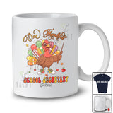 Personalized Custom Name One Thankful School Secretary; Lovely Thanksgiving Turkey Proud Job T-Shirt