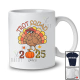 Personalized Custom Name Trot Squad 2025; Happy Thanksgiving Turkey; Plaid Running Runner T-Shirt
