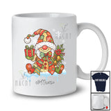 Personalized Custom Name Gnome Plaid Snowing Around; Lovely Christmas Gnomies; Family Group T-Shirt