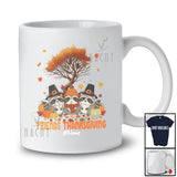 Personalized Custom Name Friends Thanksgiving; Lovely Fall Autumn Tree Three Three Raccoon T-Shirt