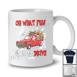 Personalized Custom Name It Is To Drive; Amusing Christmas Santa Driving Pickup Truck Driver T-Shirt