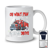 Personalized Custom Name It Is To Drive; Amusing Christmas Santa Driving Truck Trucker Driver T-Shirt