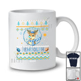 Personalized Custom Name Jewdolph; Awesome Hanukkah Lights Sweater Reindeer; Family T-Shirt