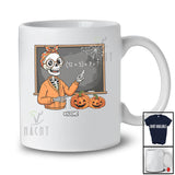 Personalized Custom Name 67 Teacher; Scary Halloween Skeleton Six Seven; Math Students Teacher T-Shirt