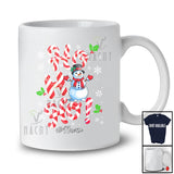 Personalized Custom Name Ho3; Amusing Christmas Candy Canes Snowman Lover; Family T-Shirt