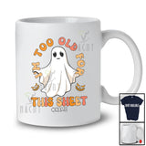 Personalized Custom Name I'm Too Old For This Sheet; Sarcastic Halloween Ghost Boo Lover; Family T-Shirt