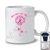 Personalized Custom Name Breast Cancer Awareness; Lovely Sunflower Pink Ribbon; Family T-Shirt