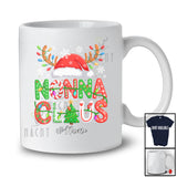 Personalized Custom Name Nonna Claus; Amazing Christmas Santa Reindeer Grandma Family T-Shirt