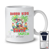 Personalized Custom Name Sorry Kids Santa Is On Vacation; Awesome Christmas Hawaii Beach T-Shirt
