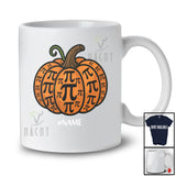 Personalized Custom Name Pumpkin Pi Shape; Lovely Thanksgiving Math Science Teacher T-Shirt
