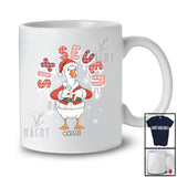 Personalized Custom Name Six Seven; Amusing Christmas Santa Goose; X-mas Family Group T-Shirt