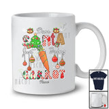 Personalized Custom Name Santa Just Bring Carrot; Awesome Christmas Tree Food; Family T-Shirt