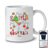 Personalized Custom Name Santa Just Bring Cocktail; Awesome Christmas Tree Drinking Drunker T-Shirt