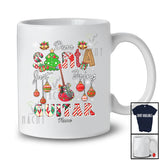 Personalized Custom Name Santa Just Bring Guitar; Awesome Christmas Tree Musical Instrument T-Shirt