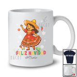 Personalized Custom Name Feliz Navidad; Amazing Christmas Mexican Girl; Family Group T-Shirt