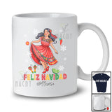 Personalized Custom Name Feliz Navidad; Amazing Christmas Mexican Woman; Family Group T-Shirt
