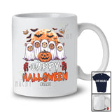 Personalized Cappy Halloween; Happy Custom Name Capybara Ghost Boo; Family T-Shirt