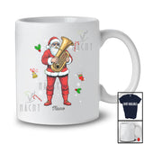 Personalized Custom Name Santa Playing Tuba Player; Amazing Christmas Musical Instrument T-Shirt