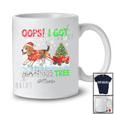 Personalized Custom Name Oops I Got Another Tree; Humorous Christmas Santa Beagle; Family T-Shirt