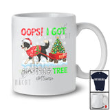 Personalized Custom Name Oops I Got Another Tree; Humorous Christmas Santa Border Collie T-Shirt
