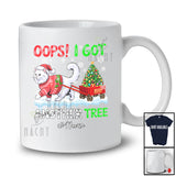 Personalized Custom Name Oops I Got Another Tree; Humorous Christmas Santa Cat; Family T-Shirt