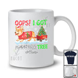 Personalized Custom Name Oops I Got Another Tree; Humorous Christmas Santa Corgi; Family T-Shirt