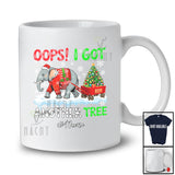 Personalized Custom Name Oops I Got Another Tree; Humorous Christmas Santa Elephant; Family T-Shirt