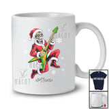 Personalized Custom Name Skeleton Playing Guitar; Joyful Dia De Los Muertos Christmas Guitarist T-Shirt