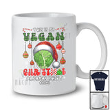 Personalized Custom Name My Vegan Christmas Pajamas; Joyful Plaid Santa Brussel Sprouts Vegan T-Shirt