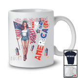 4th Of July 1776 America, Proud Independence Day American Flag Women Girl, Patriotic Group T-Shirt