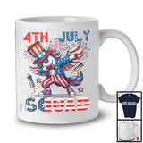 4th Of July Squad, Cheerful Independence Day Dabbing Unicorn, American Flag Patriotic Group T-Shirt