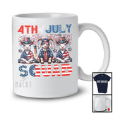 4th Of July Squad, Lovely American Flag Fireworks Three Goats Farmer Animal, Patriotic Group T-Shirt