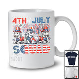 4th Of July Squad, Lovely American Flag Fireworks Three Horses Farmer Animal, Patriotic Group T-Shirt