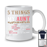 5 Things You Should Know About My Aunt, Amazing Mother's Day Leopard, Aunt Family T-Shirt