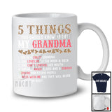 5 Things You Should Know About My Grandma, Amazing Mother's Day Leopard, Grandma Family T-Shirt