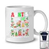 Personalized Custom Name Aunt's Little Elf; Amusing Christmas Snowing Elf Squad; Family T-Shirt