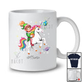 Personalized Custom Name Elf Riding Unicorn; Awesome Christmas Elf In Space Galaxy T-Shirt