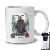 Personalized Custom Name Krampus; Humorous Christmas Horror Evil Pajamas; Family T-Shirt