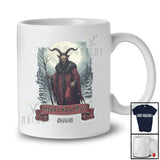 Personalized Custom Name Merry Krampus; Humorous Christmas Horror Evil Pajamas; Family T-Shirt