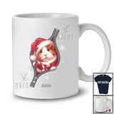 Personalized Custom Name Guinea Pig Santa Going Out; Lovely Christmas Pajama Family T-Shirt