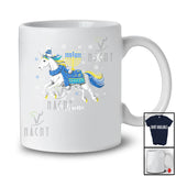 Personalized Custom Name Unicorn Sunglasses With Hanukkah Lights; Lovely Chanukah Family T-Shirt