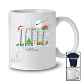 Personalized Custom Name Santa Elf Clarinet Snowing; Joyful Christmas Musical Instruments Player T-Shirt