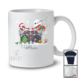 Personalized Custom Name Santa Elf Drum Snowing; Joyful Christmas Musical Instruments Player T-Shirt
