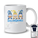 Personalized Custom Name ShalomGnomes; Humorous Hanukkah Three Gnomes; Pajamas Family T-Shirt