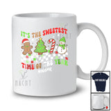 Personalized Custom Name Sweetest Time; Merry Christmas Tree Cookie Gingerbread Candy Canes T-Shirt