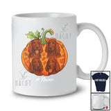 Personalized Custom Name Fall Irish Setter Pumpkin; Happy Thanksgiving Halloween Family T-Shirt